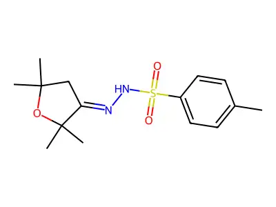 4-Methyl-N'-(2,2,5,5-tetramethyloxolan-3-ylidene)benzene-1-sulfonohydrazide structure
