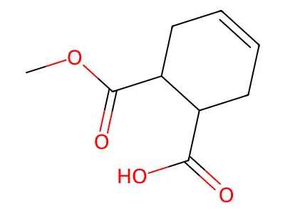 6-Methoxycarbonyl-3-cyclohexene-1-carboxylic acid structure