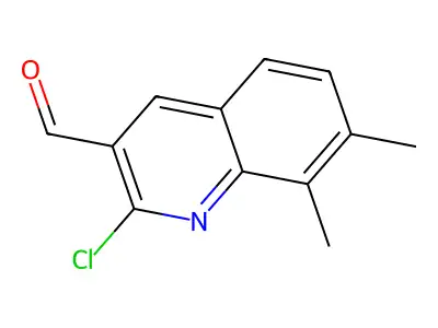 2-Chloro-7,8-dimethylquinoline-3-carbaldehyde structure