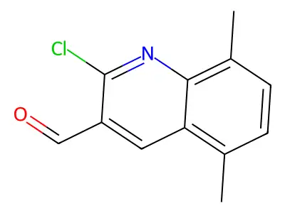 2-Chloro-5,8-dimethylquinoline-3-carboxaldehyde structure
