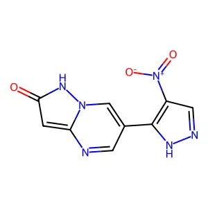 6-(4-nitro-1H-pyrazol-3-yl)pyrazolo[1,5-a]pyrimidin-2(1H)-one structure