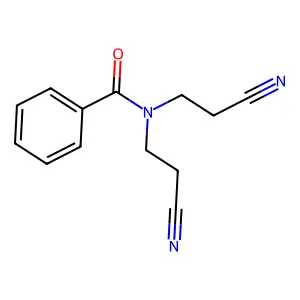 N,N-Bis(2-cyanoethyl)benzamide structure