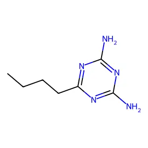 1,3,5-Triazine-2,4-diamine, 6-butyl- structure