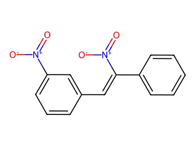 1-Nitro-3-(2-nitro-2-phenylethenyl)benzene structure