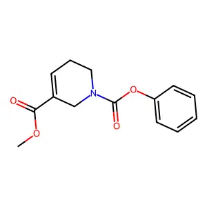 5-O-methyl 1-O-phenyl 3,6-dihydro-2H-pyridine-1,5-dicarboxylate structure