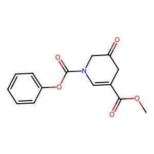 3-Methyl 1-phenyl 5-oxo-5,6-dihydropyridine-1,3(4H)-dicarboxylate structure