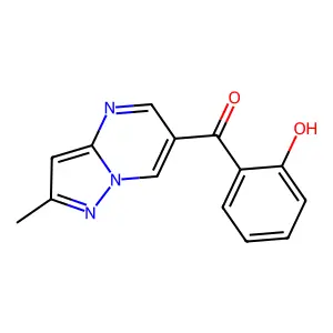(2-Hydroxyphenyl)(2-methylpyrazolo[1,5-a]pyrimidin-6-yl)methanone structure