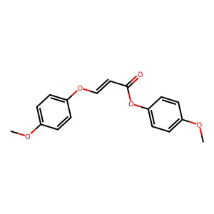 (4-Methoxyphenyl) 3-(4-methoxyphenoxy)prop-2-enoate structure