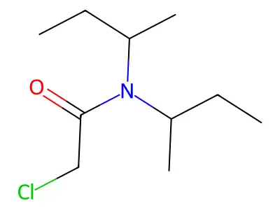 N,N-di-sec-butyl-2-chloroacetamide structure