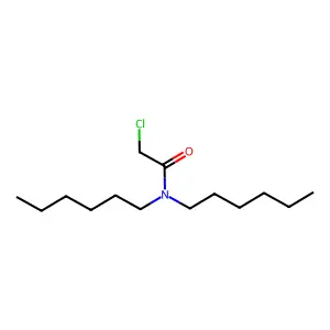 Chloroacetamide, N,N-dihexyl- structure