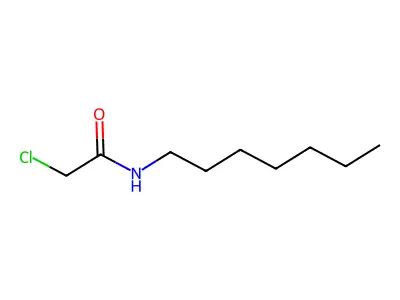 2-chloro-N-heptylacetamide structure