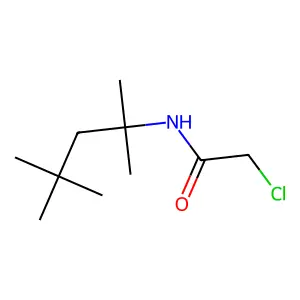 2-chloro-N-(1,1,3,3-tetramethylbutyl)acetamide structure