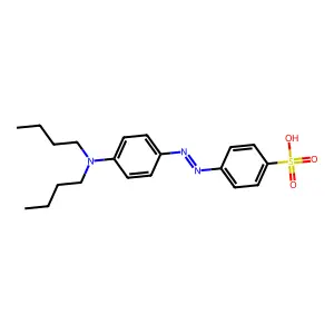 Benzenesulfonic acid, 4-(2-(4-(dibutylamino)phenyl)diazenyl)- structure