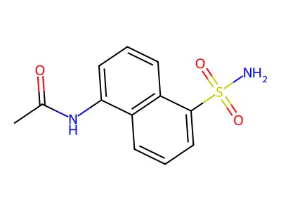 5-Acetamidonaphthalene-1-sulfonamide structure