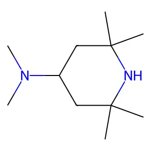 N,N,2,2,6,6-Hexamethyl-4-piperidinamine structure