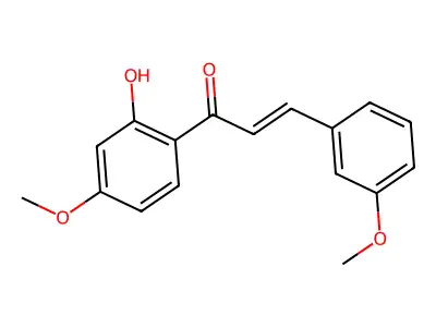 1-(2-Hydroxy-4-methoxyphenyl)-3-(3-methoxyphenyl)prop-2-en-1-one structure