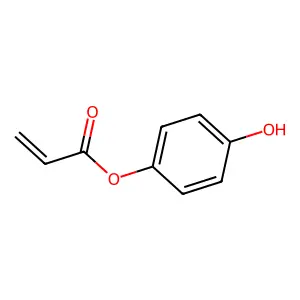 2-Propenoic acid, 4-hydroxyphenyl ester structure