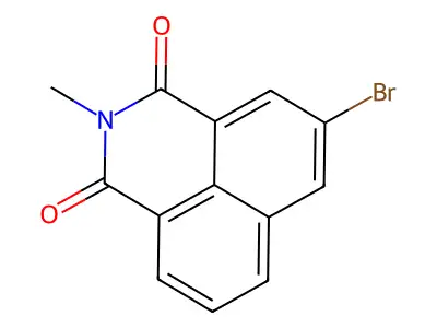5-bromo-2-methyl-1H-benzo[de]isoquinoline-1,3(2H)-dione structure