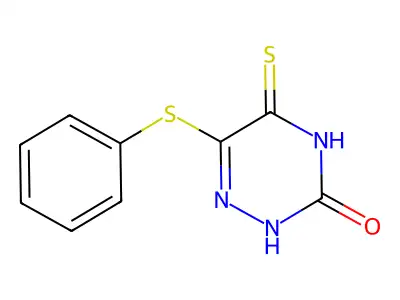 6-(Phenylthio)-5-thioxo-4,5-dihydro-1,2,4-triazin-3(2H)-one structure