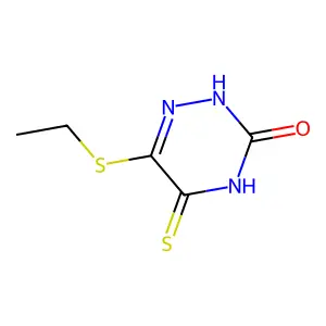 6-(ethylsulfanyl)-5-thioxo-4,5-dihydro-1,2,4-triazin-3(2H)-one structure