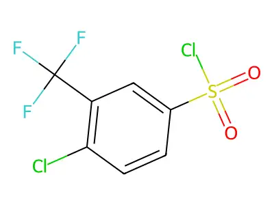 4-Chloro-3-(trifluoromethyl)benzenesulfonyl Chloride structure