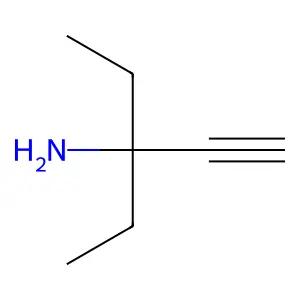 3-乙基-1-戊炔-3-胺 structure