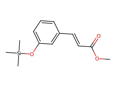 Cinnamic acid, m-(trimethylsiloxy)-, methyl ester structure