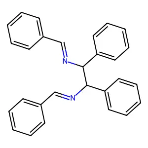 N-[2-(benzylideneamino)-1,2-diphenylethyl]-1-phenylmethanimine structure