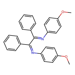 N,N'-bis(4-methoxyphenyl)-1,2-diphenylethane-1,2-diimine structure