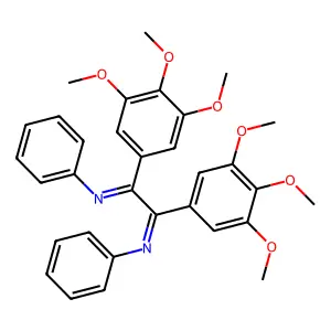 N,N'-diphenyl-1,2-bis(3,4,5-trimethoxyphenyl)ethane-1,2-diimine structure