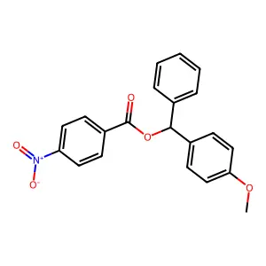 (4-Methoxyphenyl)(phenyl)methyl 4-nitrobenzoate structure
