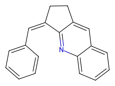 3-Benzylidene-1,2-dihydrocyclopenta[b]quinoline structure
