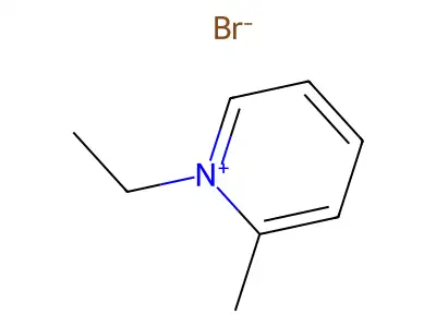 1-Ethyl-2-methylpyridin-1-ium structure