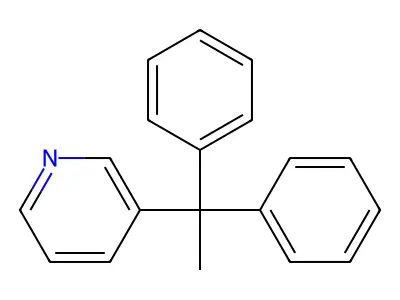 3-(1,1-Diphenylethyl)pyridine structure