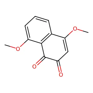 1,2-Naphthoquinone, 4,8-dimethoxy- structure