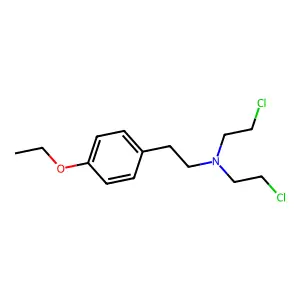 Phenethylamine, N,N-bis(2-chloroethyl)-p-ethoxy- structure