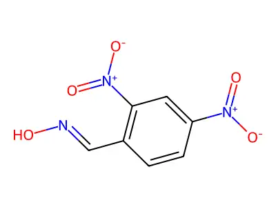 N-[(2,4-dinitrophenyl)methylidene]hydroxylamine structure