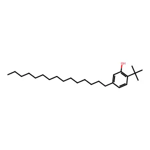 Phenol, 2-(1,1-dimethylethyl)-5-pentadecyl- structure