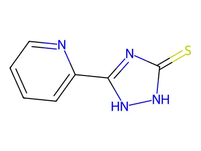 1,2-Dihydro-5-(2-pyridinyl)-3H-1,2,4-triazole-3-thione structure