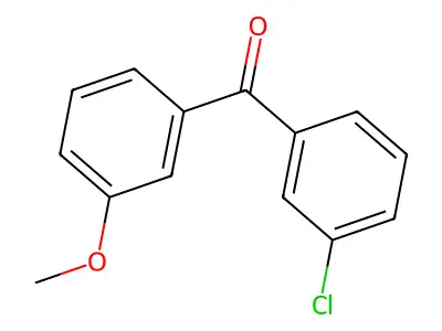 3-Chloro-3'-methoxybenzophenone structure