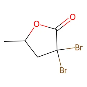 3,3-Dibromo-5-methyloxolan-2-one structure