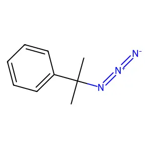 Benzene, (1-azido-1-methylethyl)- structure