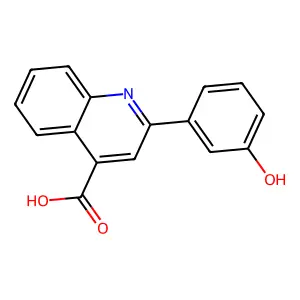 2-(3-Hydroxyphenyl)quinoline-4-carboxylic acid structure