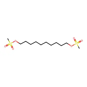 1,10-癸二醇二甲磺酸酯 structure