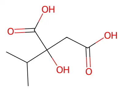 2-异丙基苹果酸 structure