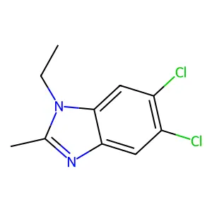 1H-Benzimidazole, 5,6-dichloro-1-ethyl-2-methyl- structure