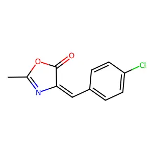 4-(4-Chlorobenzylidene)-2-methyl-2-oxazolin-5-one structure