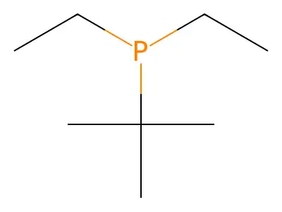Tert-butyldiethylphosphine structure