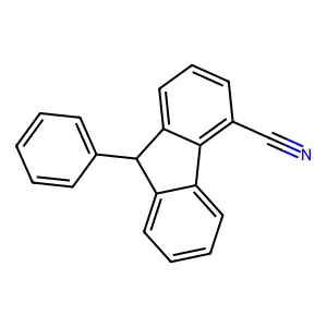 9-苯基-9H-芴-4-甲腈 structure
