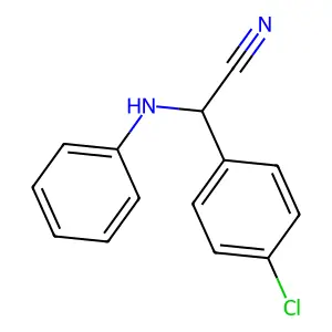 2-Anilino-2-(4-chlorophenyl)acetonitrile structure